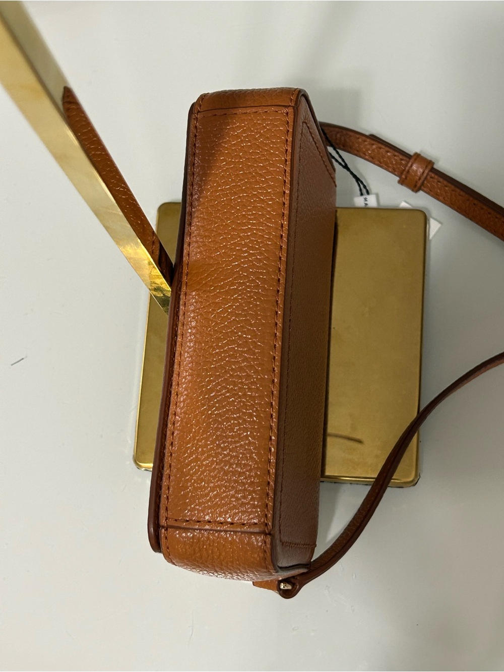 NWT Marc Jacobs Groove Mini Shoulder Bag crossbody tan leather - Picture 5 of 9
